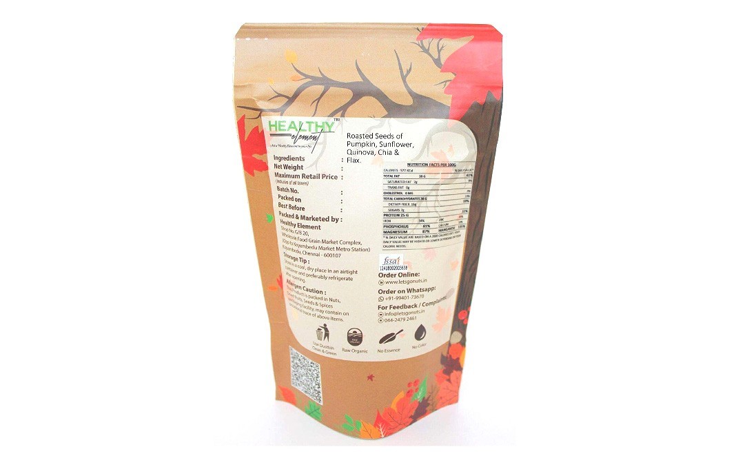 Let's Go Nuts Feed Me Seed (Roasted)    Pack  225 grams